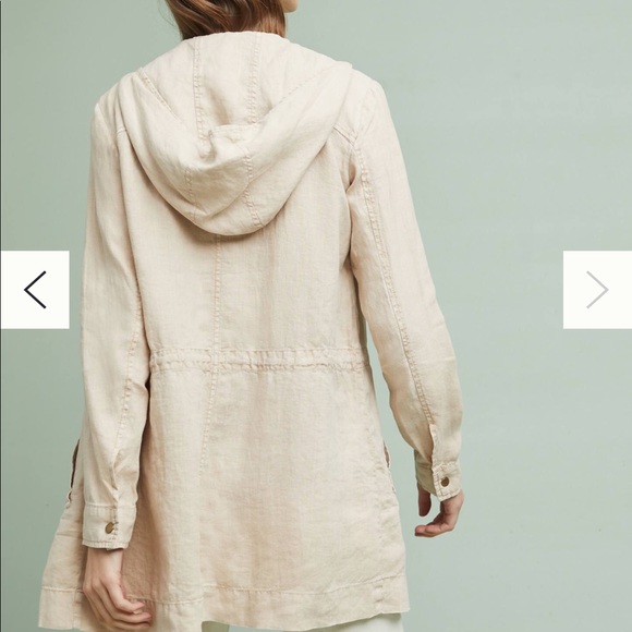 Michael Stars Anorak Linen Jacket in Sandstone - Picture 3 of 7